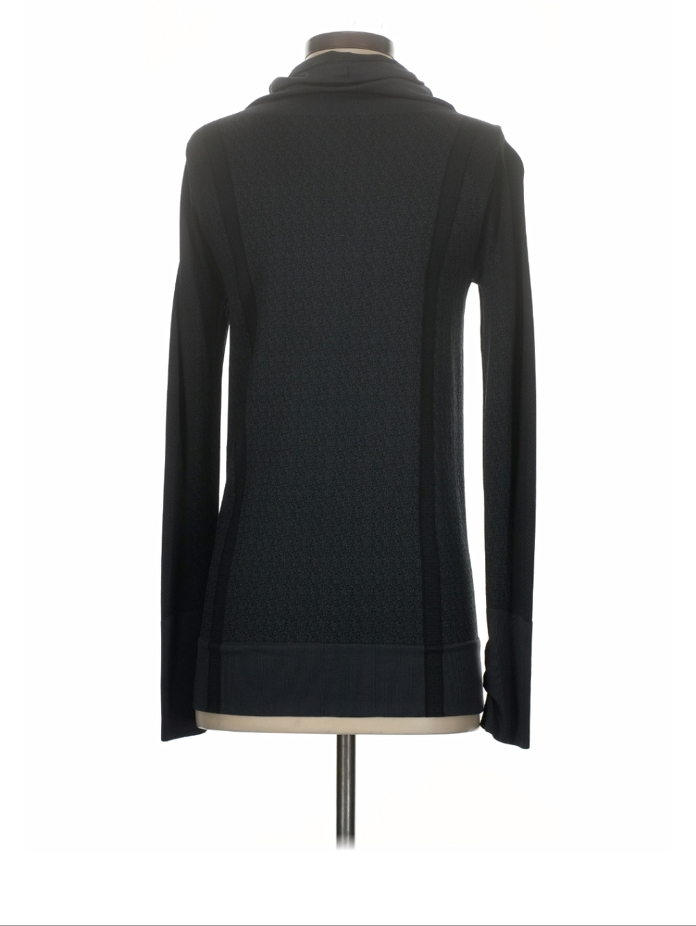 Under Armour Black & Gray Cowl-Neck Performance Pullover Heat Gear - Picture 13 of 14